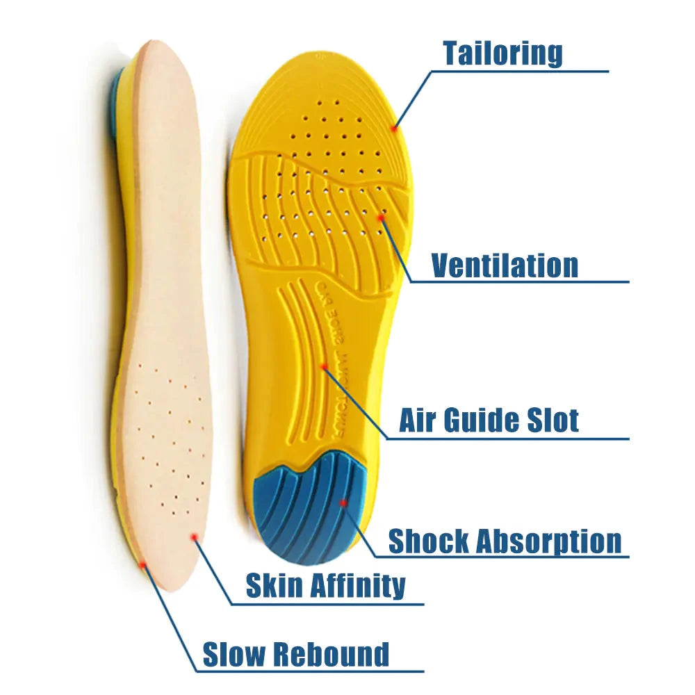 High Arch Sport Damping Insoles for Running Shoes Valberrys