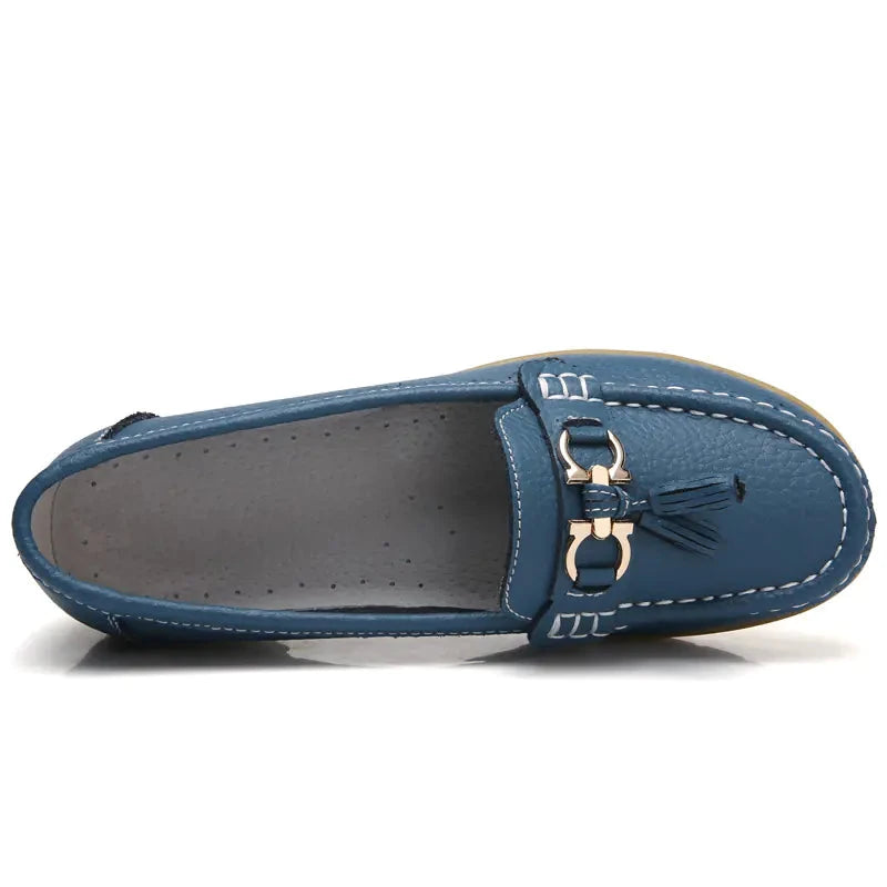 Chaussures Plates Décontractées pour Femmes - Cuir Véritable Valberrys