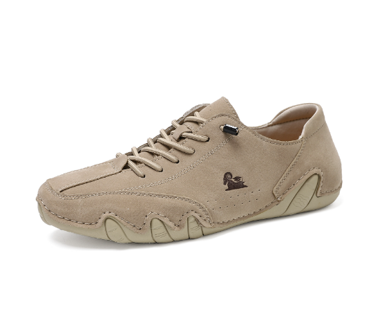 Chaussures en Cuir VB Leon Ldek™ | Élégance, Confort & Grandes Tailles pour Homme - Khaki