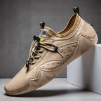 VB BKLYN - Rehaussez votre style et votre confort avec nos chaussures casual en cuir pour hommes ! Valberrys - beige.