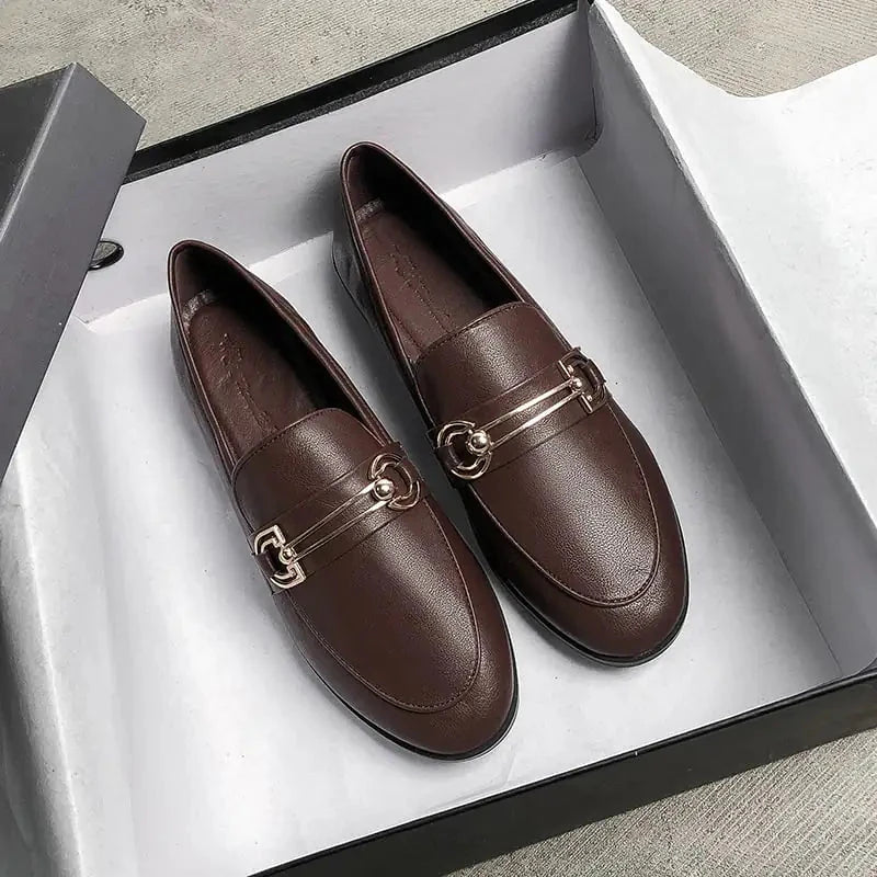 British Women's One-Foot Love Flat Shoes Valberrys