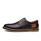 Men's Casual Leather Shoes - Genuine Cowhide Business Wear Valberrys