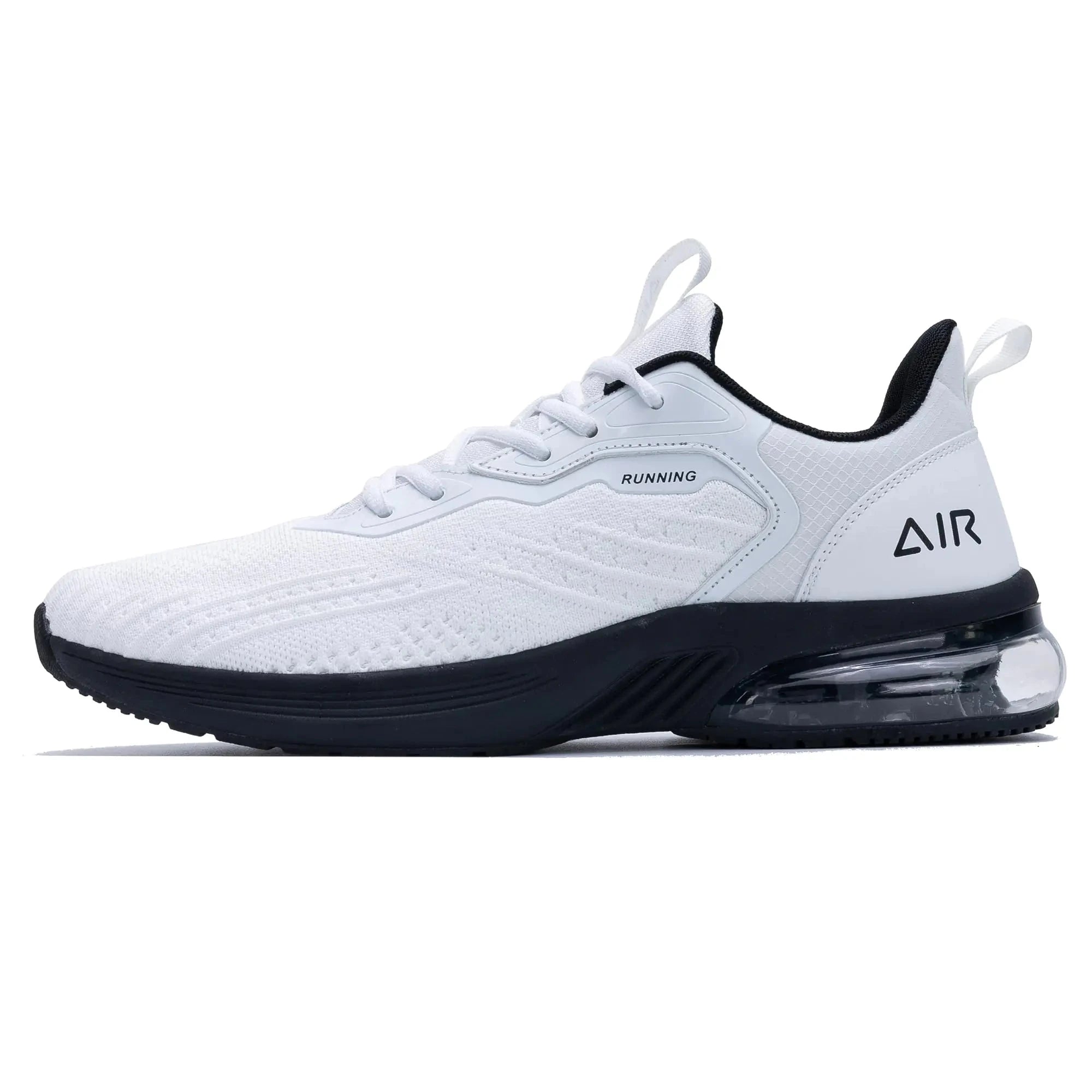 GANNOU Mens Air Athletic Running Shoes Fashion Sport Gym Jogging Tennis Fitness Sneaker WhiteBlack US 7.5 Valberrys