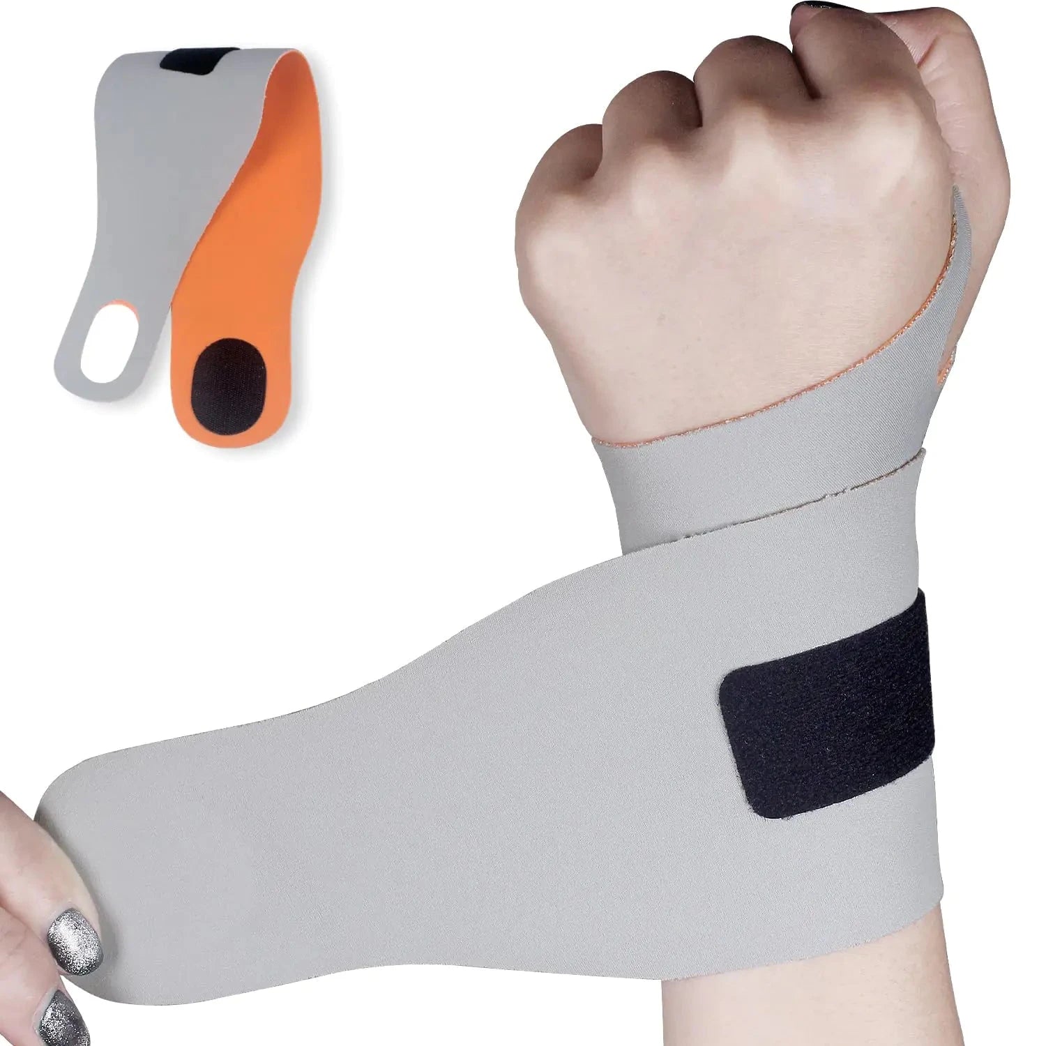 YUNYILAN Wrist Brace Ulnar Wrist Brace Compression Ultra-Thin Elastic Strap WristWrist wraps for Pain Repetitive Wrist Use InjurySupport for Tendonitis Carpal Tunnel Relief Pain (Gray 2pcs) Valberrys