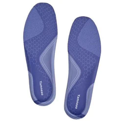 Yamneao Memory Foam Insoles for Womens Mens Kids Comfortable Replacement Insoles for Walking Shoes Running Shoes Sneaker Hiking Shoes Work Boot Cushioning Shoe Insert Blue Women Valberrys
