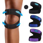 fxsavjot Professional Patella Knee Brace Pro for Knee Pain/Meniscus Tear Adjustable Compression Patellar Tendon Support Strap for Man and Women/Outdoor Activities(Black Small) Valberrys