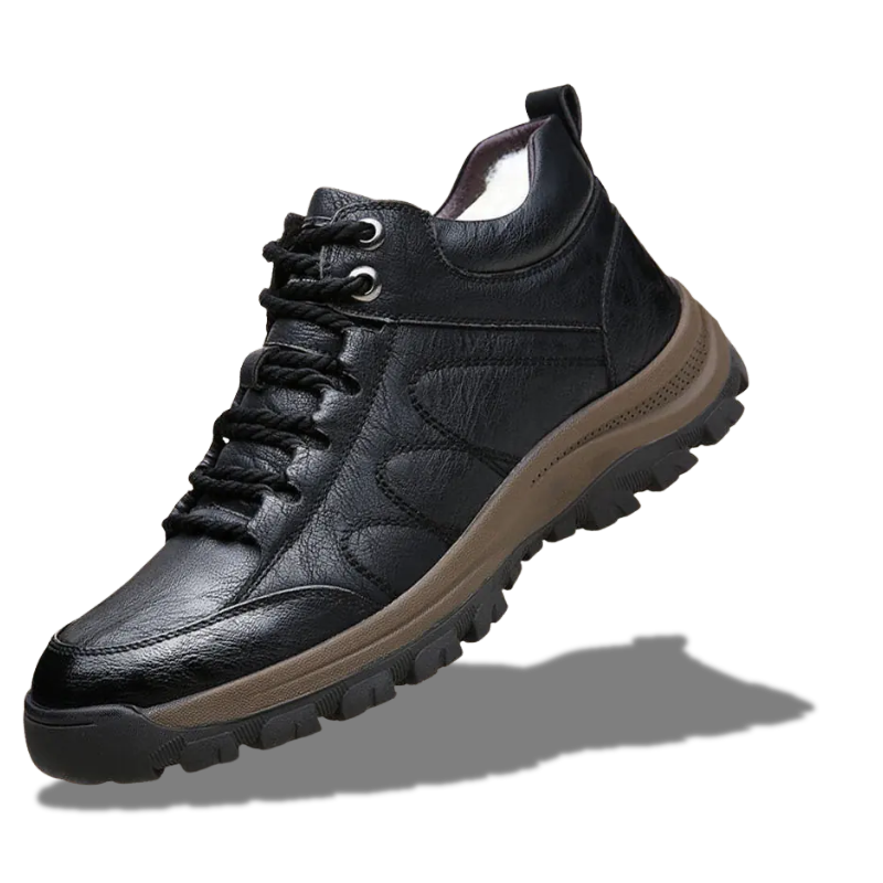 Bottes Hiver Homme Imperméables Chaudes Cuir PU - VB Timberline - Noir