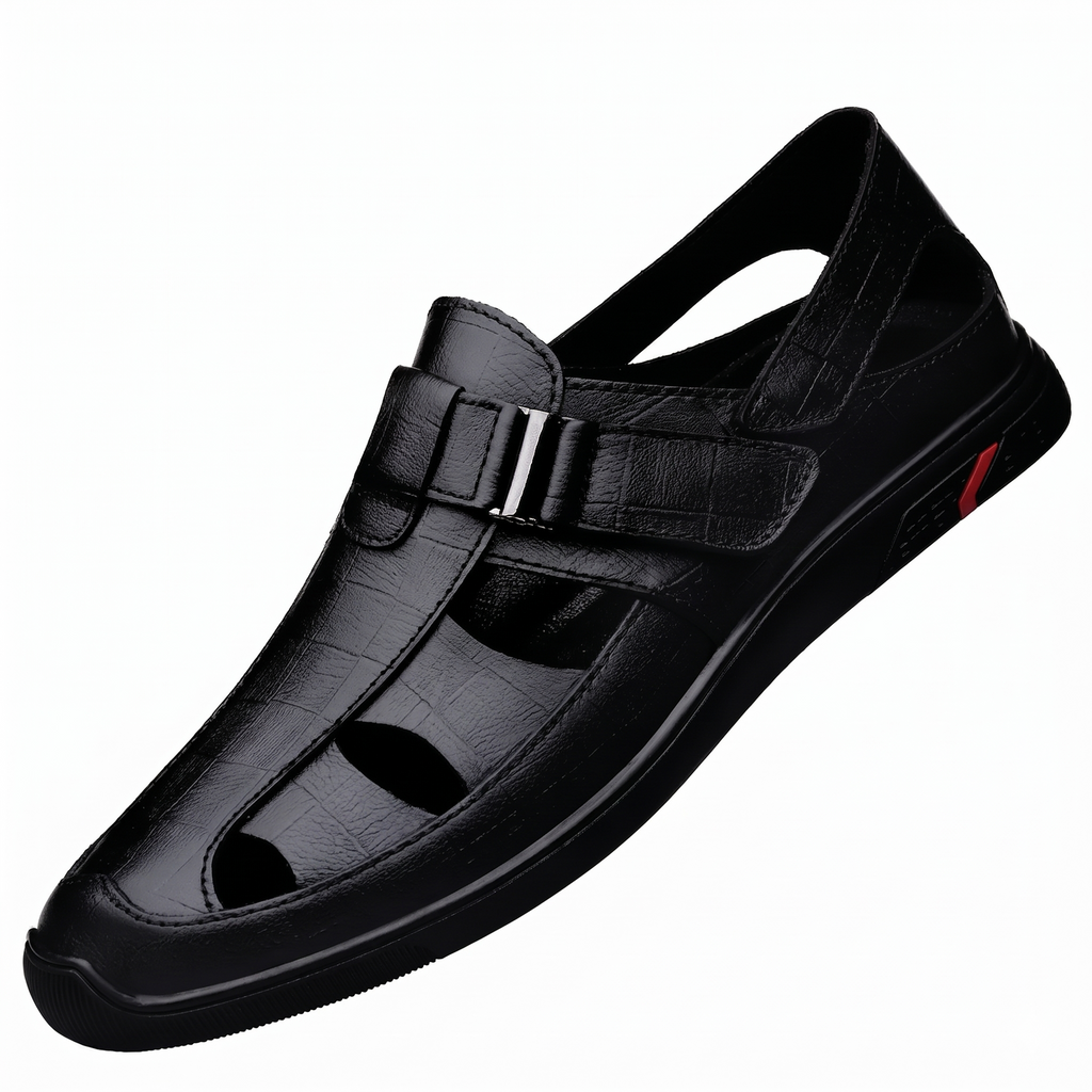 Valberrys VB Urban – Comfortable Leather Velcro Sandals – Men's