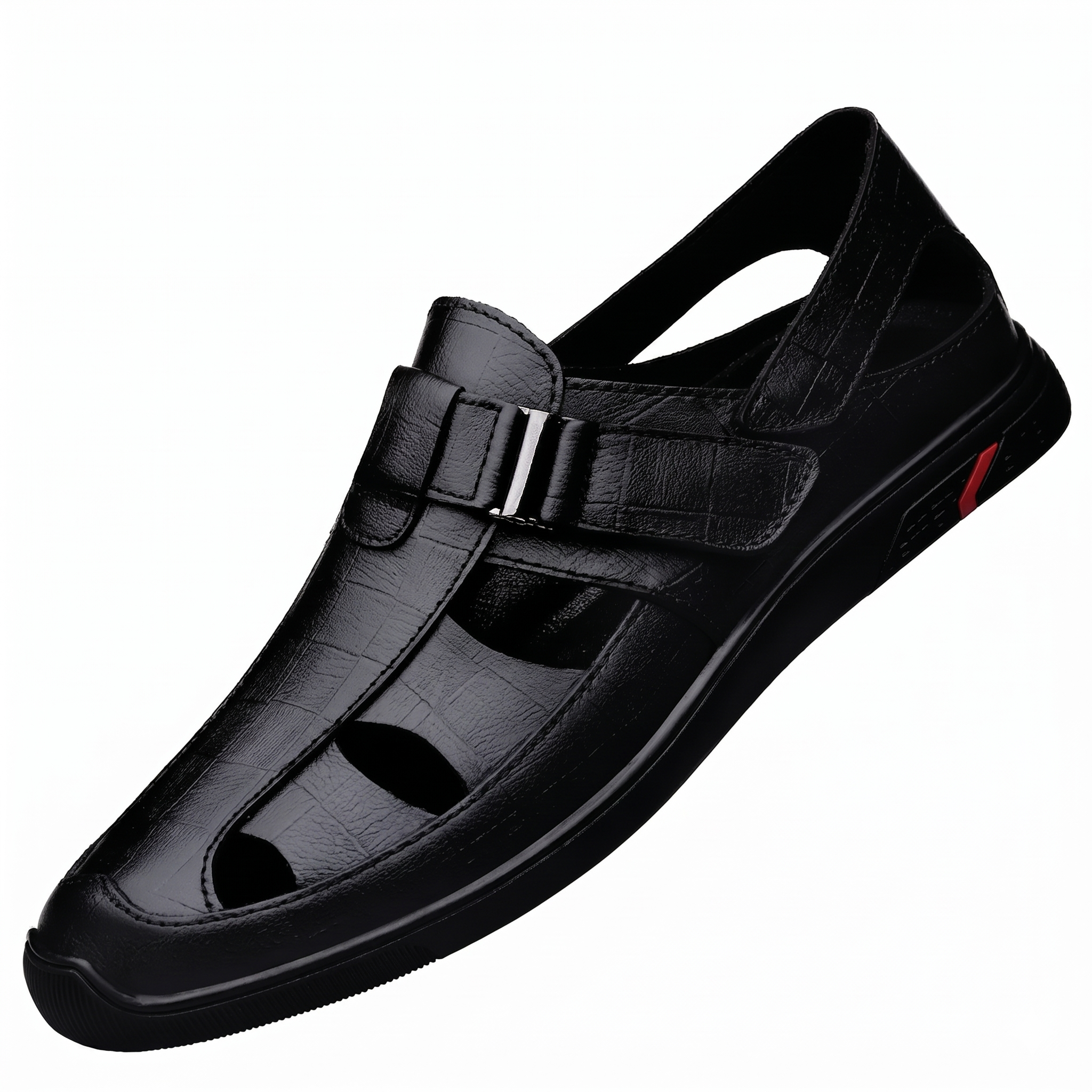 Valberrys VB Urban – Sandales Cuir Velcro Confort – Homme