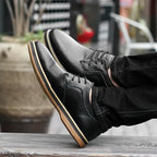 Men's Casual Leather Shoes - Genuine Cowhide Business Wear Valberrys