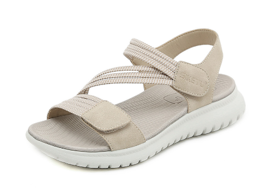 Valberrys VB Capri – Sandales Compensées Légères Casual – Femme - Beige