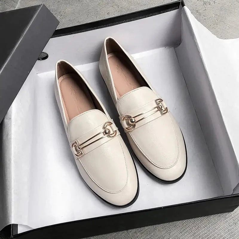 British Women's One-Foot Love Flat Shoes Valberrys