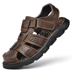 VB Corsica – Sandales Cuir Véritable Style Européen – Homme / Valberrys - Marron foncé