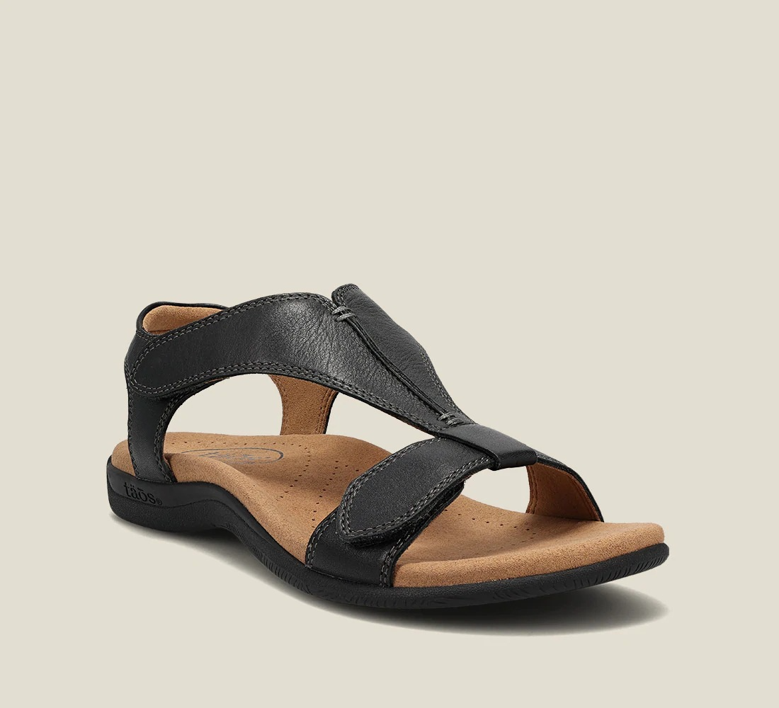 Valberrys VB Elyss – Sandales à Bride Velcro et Plateforme – Femme - Noir