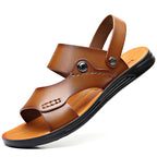 Valberrys VB Riviera – Sandales Cuir Véritable Casual – Homme - Khaki