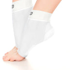 Go2Socks Plantar Fasciitis Socks|Best Ankle Compression Brace 22-25 mmHg|Arch Support Joint Heel Pain Relief|Foot Sleeves for Women and Men Reduce Swelling|Relieve Achilles Tendonitis(Solid WhiteLarge) Valberrys