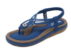 Metal Braided Flat Sandals for Women Valberrys