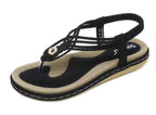 Metal Braided Flat Sandals for Women Valberrys
